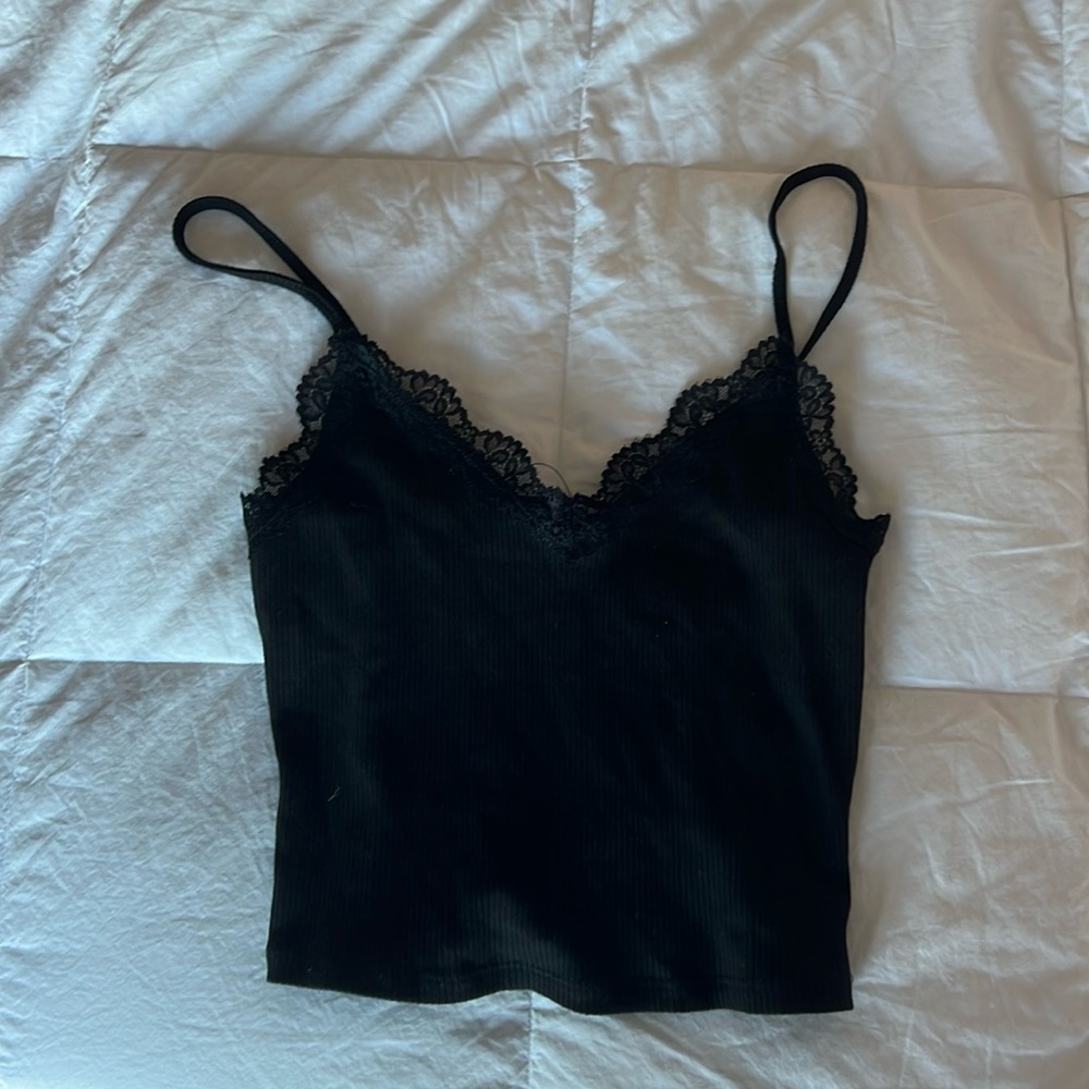 Black, Lace, tank top